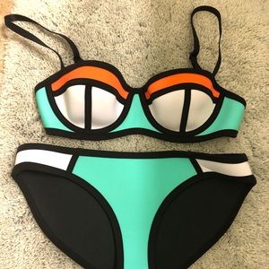 Neoprene swimsuit bikini